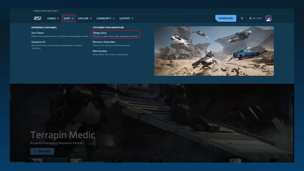 CCU Game Pledge Store